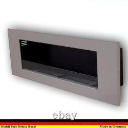 Ethanol Firegel Fireplace Cheminee Caminetti Paris Deluxe Royal Stainless steel