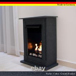 Ethanol Firegel Fireplace Cheminee Madrid Premium Granite black + 21 piece set