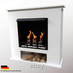 Ethanol Fireplace Camino Chimenea Firegel 001W White included 27 piece set