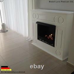 Ethanol Fireplace Camino Chimenea Firegel Dion XXL White included 27 piece set