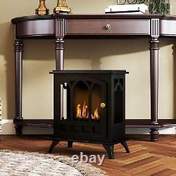 Ethanol Fireplace Stove, Freestanding Bioethanol Fire, Indoor Ethanol Burner wit