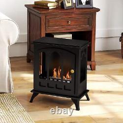 Ethanol Fireplace Stove, Freestanding Bioethanol Fire, Indoor Ethanol Burner wit