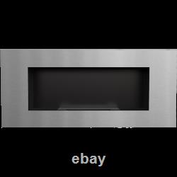 FIREPLACE BIO FIREPLACE MANUAL DELTA 2 inox with TÜV certified natural heating
