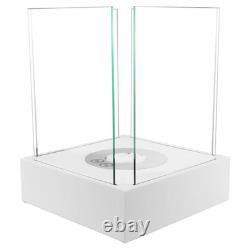 FREESTANDING BIOETHANOL FIREPLACE SUNSET MINI WHITE- Garden-Patio-Balcony-Indoor