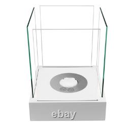 FREESTANDING BIOETHANOL FIREPLACE SUNSET MINI WHITE- Garden-Patio-Balcony-Indoor