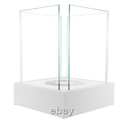 FREESTANDING BIOETHANOL FIREPLACE SUNSET MINI WHITE- Garden-Patio-Balcony-Indoor