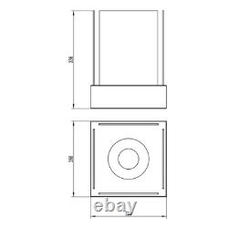 FREESTANDING BIOETHANOL FIREPLACE SUNSET MINI WHITE- Garden-Patio-Balcony-Indoor