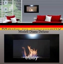 Fire Place Model Diana Deluxe Camino Bio Ethanol Black