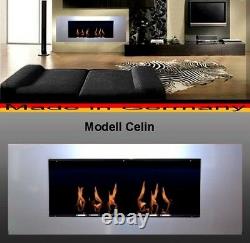 Fireplace Celin-Silver for Gel or Ethanol / Made in Germany / fire place etanol