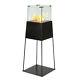 Fireplace Lantern Bio Ethanol Garden Indoor Outdoor Glass Burner 0.25 L Black
