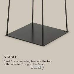 Fireplace Lantern Bio Ethanol Garden Indoor Outdoor Glass Burner 0.25 L Black