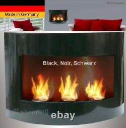 Fireplace Marseille-Noir for Gel or Ethanol / Made in Germany / fire place bio
