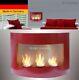 Fireplace Marseille-red For Gel Or Ethanol / Made In Germany / Fire Place Etanol