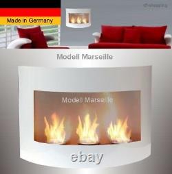 Fireplace Marseille-White for Gel or Ethanol / Made in Germany / fire place
