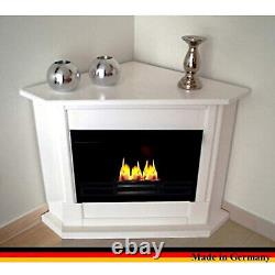 Fireplace fire place ethanol & gel includes adjustable burner stainless steel