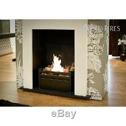 Free Standing Black Satin Bio Ethanol Fire Grate Bioethanol Fuel