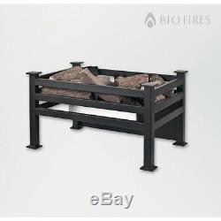 Free Standing Black Satin Bio Ethanol Fire Grate Bioethanol Fuel