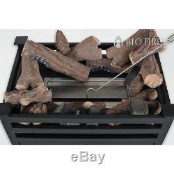 Free Standing Black Satin Bio Ethanol Fire Grate Bioethanol Fuel