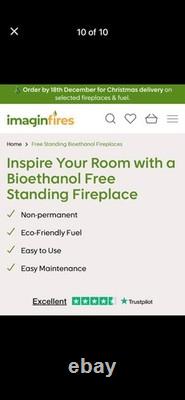 Freestanding Bio Ethanol Fire Place Log/Wood Burner Style