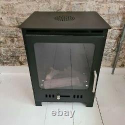 Freestanding Bio Ethanol Fireplace with Fuel Box & Ceramic Logs