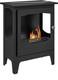 Freestanding Bioethanol Fireplace Ethanol Heater Stove 1.2l Tank Black Rrp £215