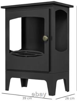 Freestanding Bioethanol Fireplace Ethanol Heater Stove 1.2L Tank Black RRP £215