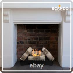 Freestanding Bioethanol Fireplace Insert FENIKS black Indoor-Garden-Patio