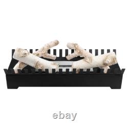 Freestanding Bioethanol Fireplace Insert FENIKS black Indoor-Garden-Patio