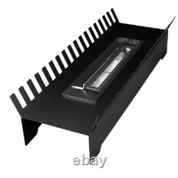 Freestanding Bioethanol Fireplace Insert FENIKS black Indoor-Garden-Patio