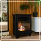 Freestanding Bioethanol Fireplace Insert Koza Mini Black Indoor-garden-patio
