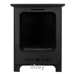 Freestanding Bioethanol Fireplace Insert KOZA MINI Black Indoor-Garden-Patio