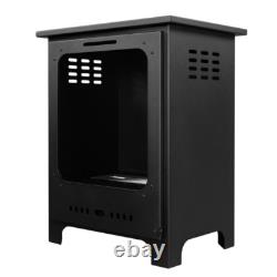 Freestanding Bioethanol Fireplace Insert KOZA MINI Black Indoor-Garden-Patio