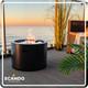 Freestanding Bioethanol Fireplace Moon Black Garden-patio-indoor