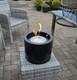 Freestanding Bioethanol Fireplace Moon Mini Black Garden-patio-balcony-indoor