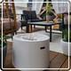 Freestanding Bioethanol Fireplace Moon White Garden-patio-balcony-indoor