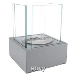 Freestanding Bioethanol Fireplace NEST MINI Gray Garden-Patio-Indoor