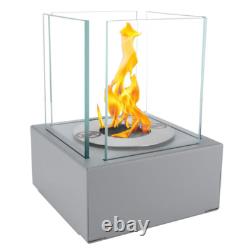 Freestanding Bioethanol Fireplace NEST MINI Gray Garden-Patio-Indoor