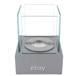 Freestanding Bioethanol Fireplace NEST MINI Gray Garden-Patio-Indoor