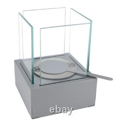 Freestanding Bioethanol Fireplace NEST MINI Gray Garden-Patio-Indoor