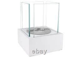 Freestanding Bioethanol Fireplace NEST MINI White Garden-Patio-Indoor