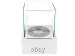 Freestanding Bioethanol Fireplace NEST MINI White Garden-Patio-Indoor