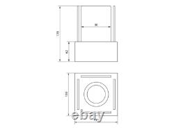 Freestanding Bioethanol Fireplace NEST MINI White Garden-Patio-Indoor