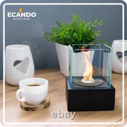 Freestanding Bioethanol Fireplace SMART MINI Black Garden-Patio-Indoor