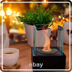 Freestanding Bioethanol Fireplace SMART MINI Black Garden-Patio-Indoor