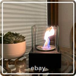 Freestanding Bioethanol Fireplace SMART MINI Black Garden-Patio-Indoor