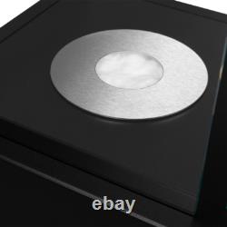 Freestanding Bioethanol Fireplace SUNSET Black Garden-Patio-Indoor