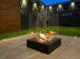 Freestanding Bioethanol Fireplace Sunset Garden Black Patio Terrace Indoor Sale