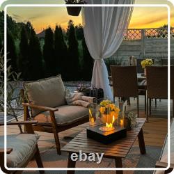 Freestanding Bioethanol Fireplace SUNSET GARDEN MINI Black Garden-Patio-Indoor