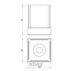 Freestanding Bioethanol Fireplace SUNSET GARDEN MINI Black Garden-Patio-Indoor