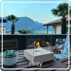 Freestanding Bioethanol Fireplace SUNSET GARDEN MINI Gray Garden-Patio-Indoor